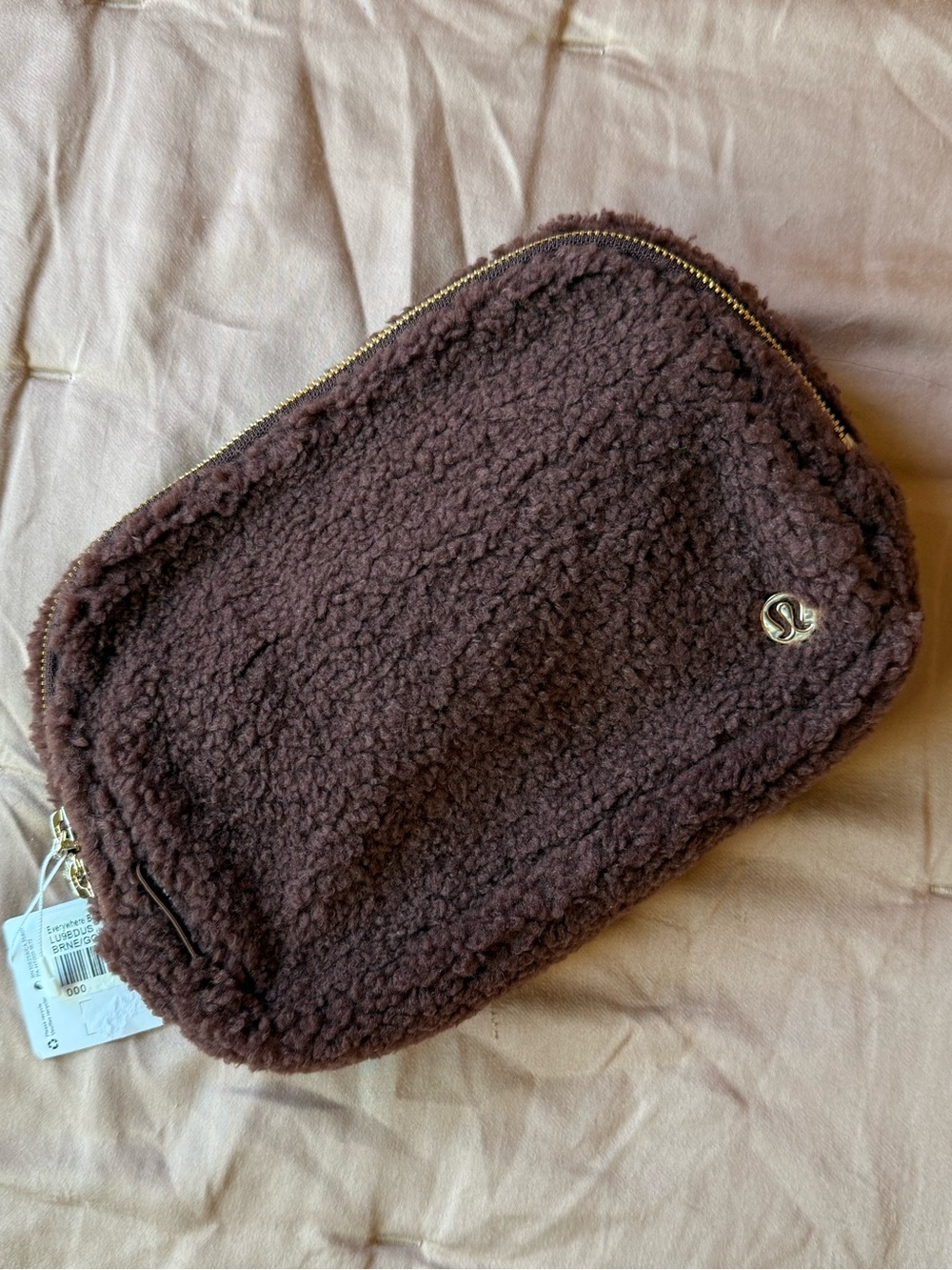 Lululemon Everywhere Belt Bag Large  Fleece Brown Gold NWT